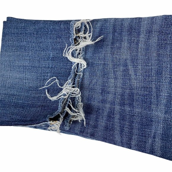 Madewell Jeans 32x32 (fit 32x29) Skinny Raw Hem‎ Shortened Stretch Denim Faded - Picture 8 of 8